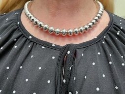 Desiree Yellowhorse Sterling Silver 18" Bead Necklace